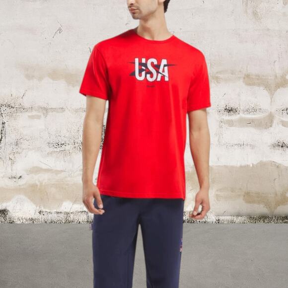 Reebok NWT Men's Short Sleeve Graphic T-Shirt Shirt Large - Picture 1 of 4